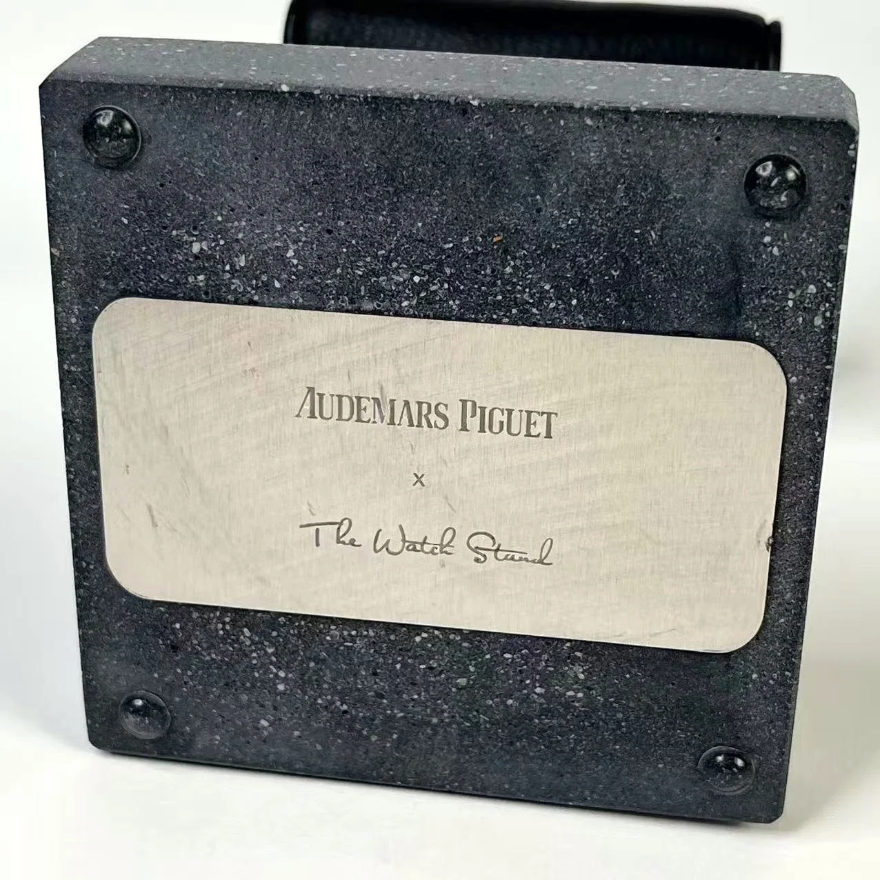 Audemars Piguet × The Watch Stand – Luxury Leather & Stone Display